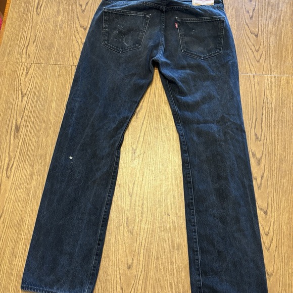 Levi's 501 Original‎ Fit Button Fly Jeans Men's 33x32 Dark Wash Made in Poland - Picture 5 of 16